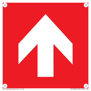 Up arrow (white on red background)